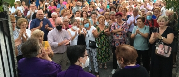 Multitudinaria concentración de apoyo