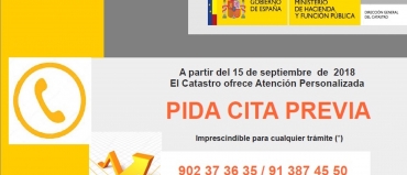 Nuevo sistema de cita previa obligatoria