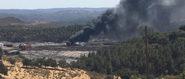 Incendio en el vertedero