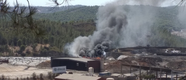 Incendio en el vertedero