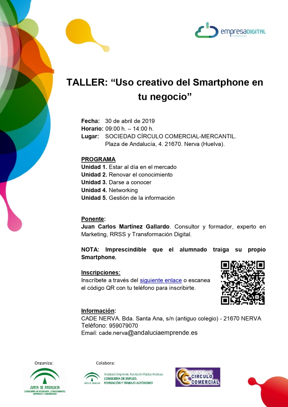 Taller Formación CADE Nerva