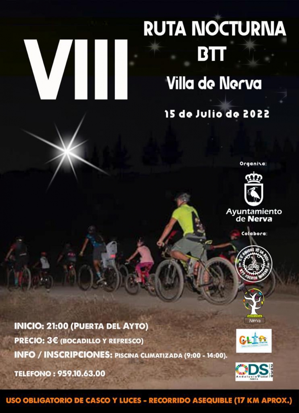 VIII Ruta Nocturna BTT Villa de Nerva