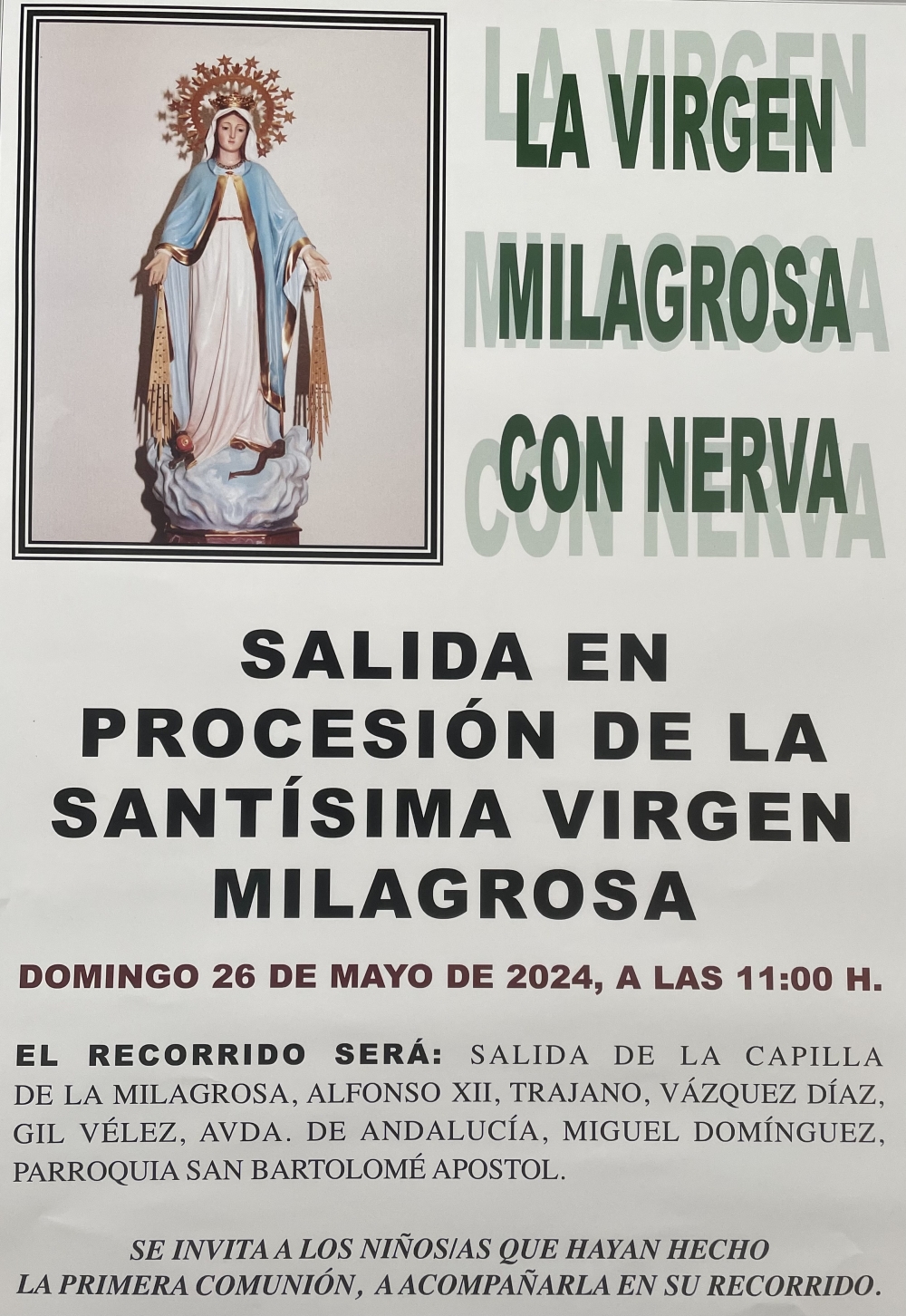 Procesión Virgen Milagrosa